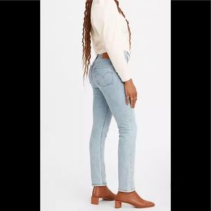LEVI’S 501 high waist Skinny Jeans light blue wash. Tango Light. Hardly worn.